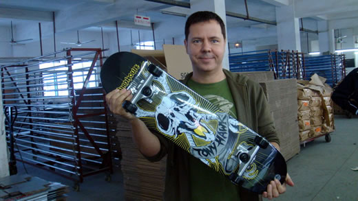 One of our skateboard graphics hot off the press.