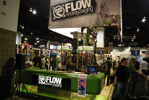 The Flow logo that we design in action
