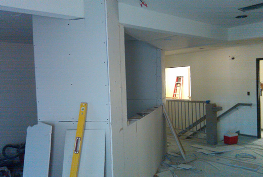 Reception area. And more dry wall - 06/07/10