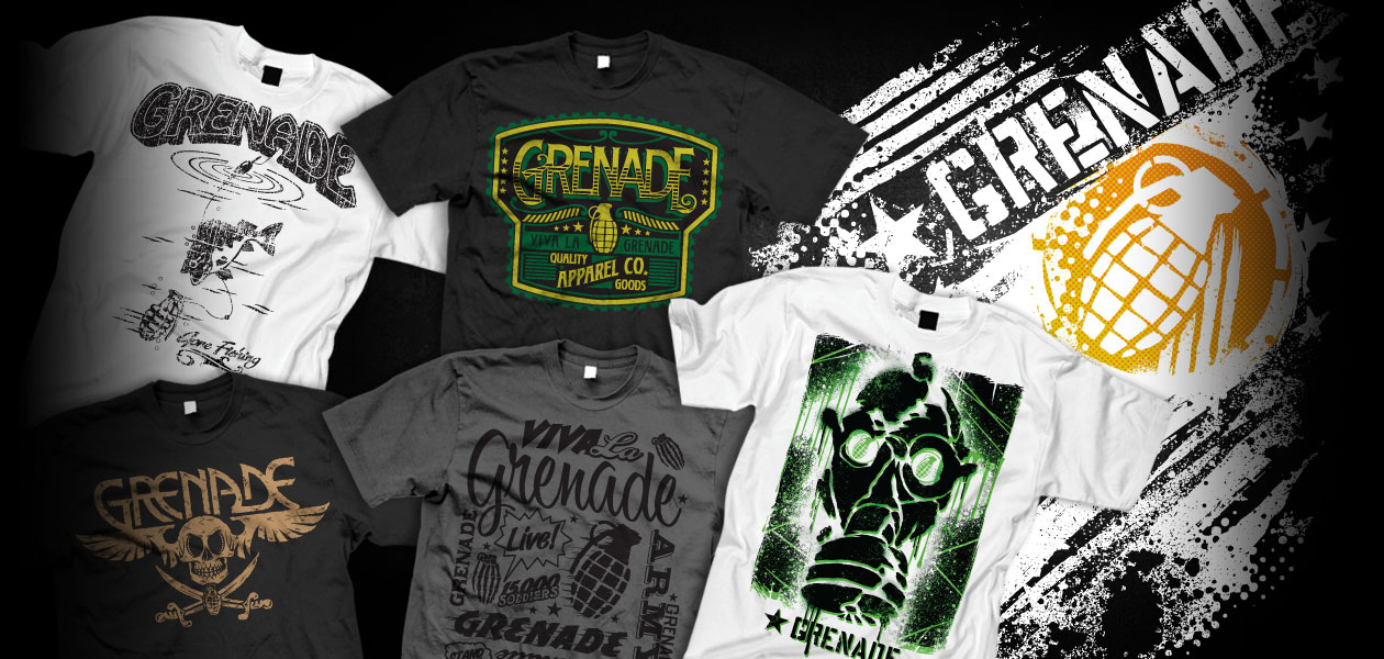 GRENADE: Grenade T-Shirt Design