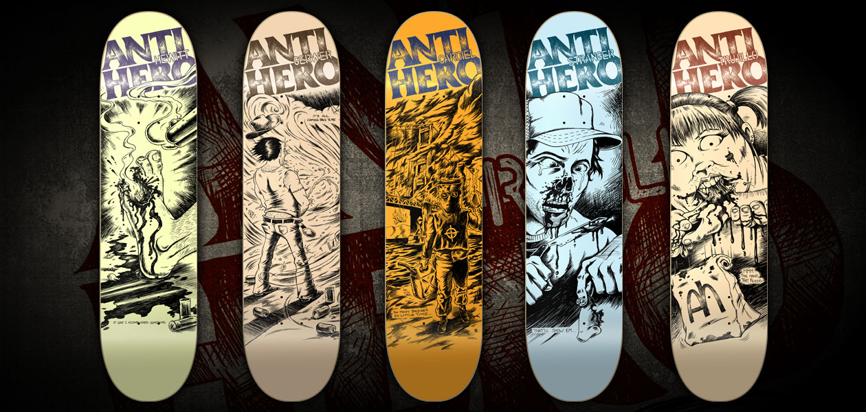 ANTI-HERO: Anti-hero Skateboards Idioms Of Self Defeat Series