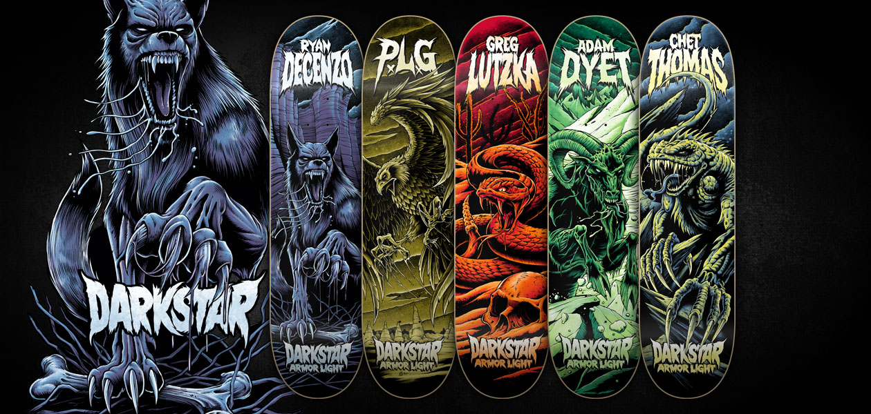 DARKSTAR: Darstar Rabid Animal Series Skateboard Graphics